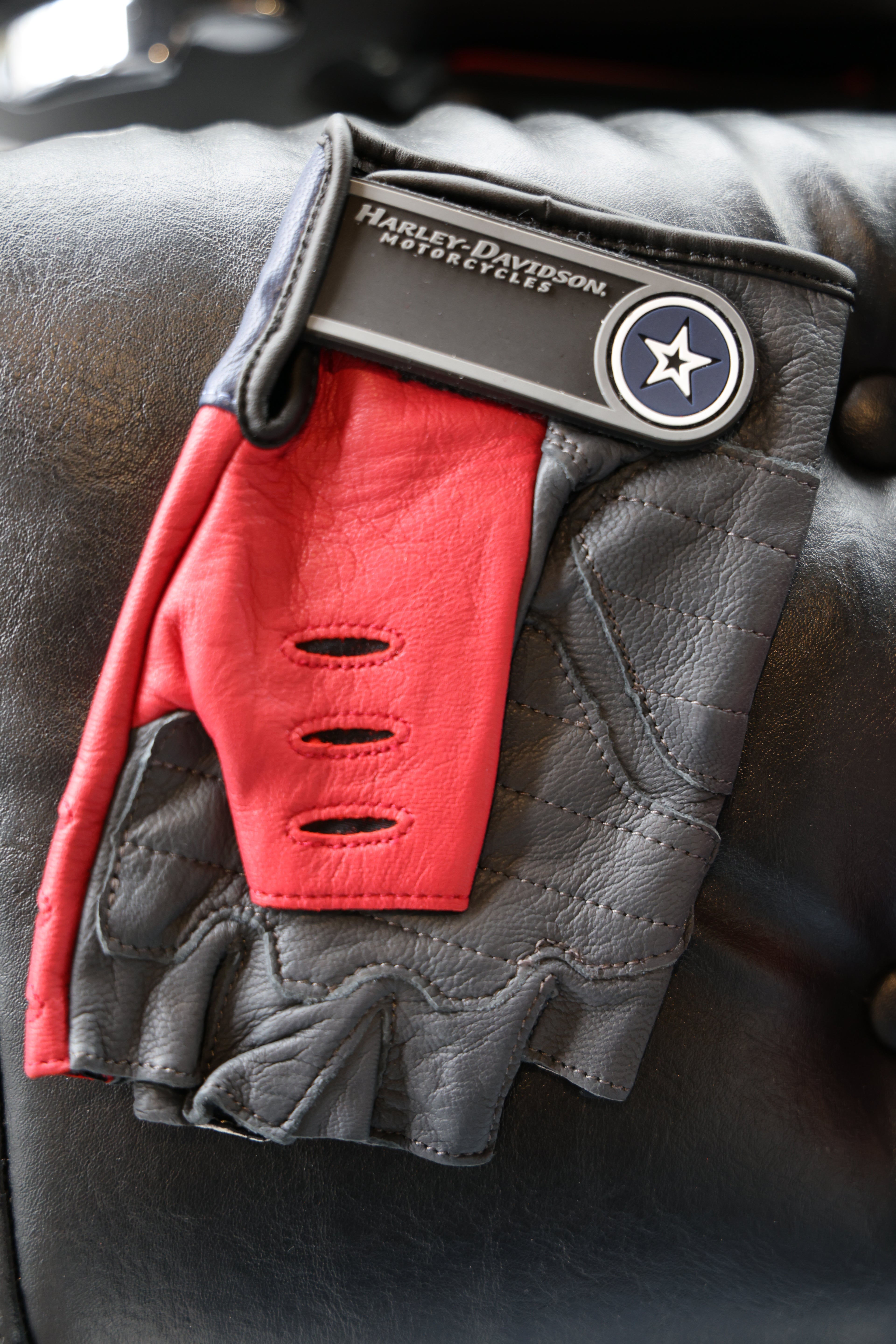 HARLEY-DAVIDSON® Men's Patriot Fingerless Gloves