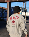 Champion x Harley-Davidson Fanatic Crew Neck Sweatshirt Grey Heather Champion