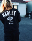 Champion x Harley-Davidson Fanatic Crew Neck Sweatshirt Black × Silver Champion