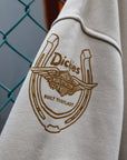 Dickies × H-D Winged Horseshoe Oversized Pullover Hoodie - BONE