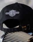 Harley-Davidson® Chain stitched Switchback Adjustable Cap - Harley Black【97633-26VM】