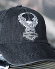Harley-Davidson® Freedom Eagle Baseball Cap - Washed Black【97705-25VW】