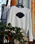 WOMEN'S BAR & SHIELD SWEATER