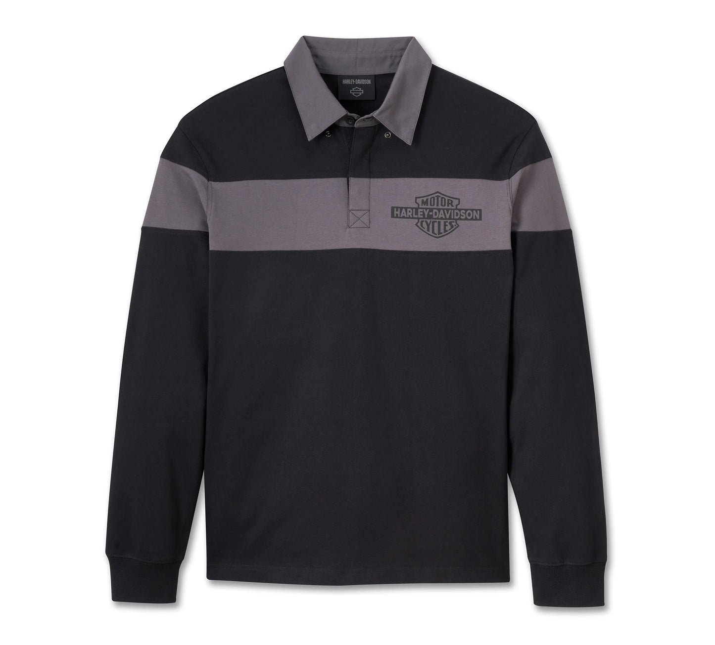 Bar & Shield Long Sleeve Polo