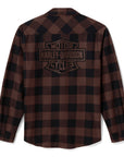 Harley-Davidson® American Classic Buffalo Check Flannel Coffee & Harley Black【96535-26VM】