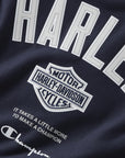 Champion x Harley-Davidson Fanatic Crew Neck Sweatshirt Navy Champion