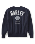 Champion x Harley-Davidson Fanatic Crew Neck Sweatshirt Navy Champion