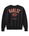 Champion x Harley-Davidson Fanatic Crew Neck Sweatshirt Black × Orange Champion