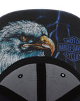 Harley-Davidson® Lightning Eagle Panhead Fitted Cap - Mood Indigo【97746-25VM】