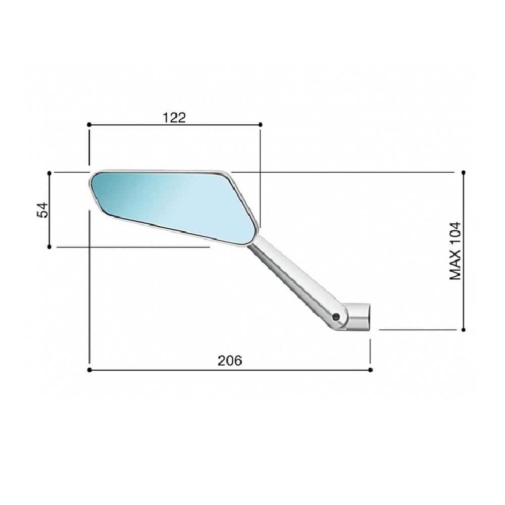 RIZOMA Circuit 744 Mirror Right Black