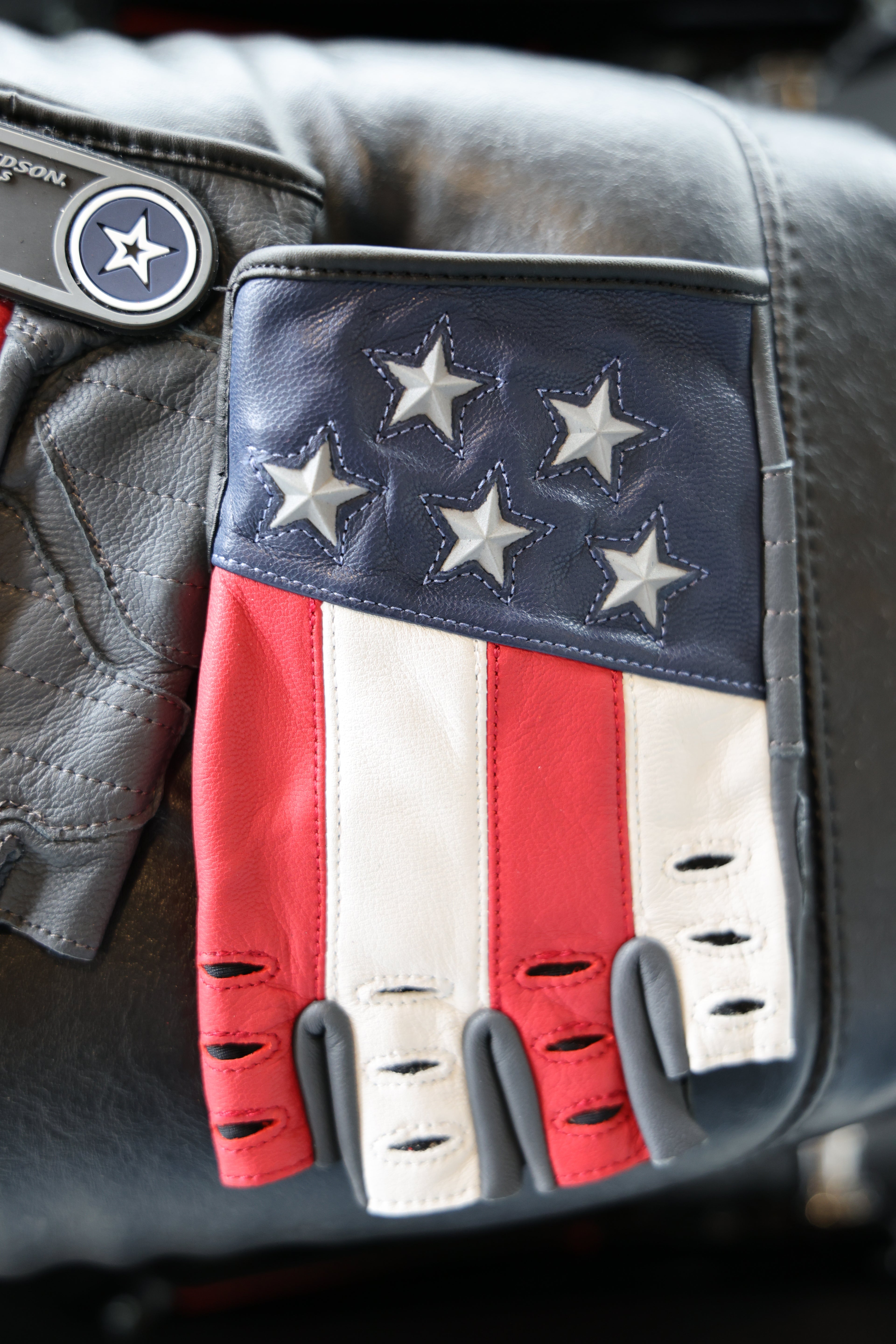 HARLEY-DAVIDSON® Men's Patriot Fingerless Gloves