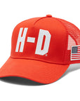 Harley-Davidson® Factory Racing Fanwear Trucker Cap - Racing Orange