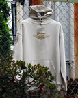 Dickies × H-D Winged Horseshoe Oversized Pullover Hoodie - BONE