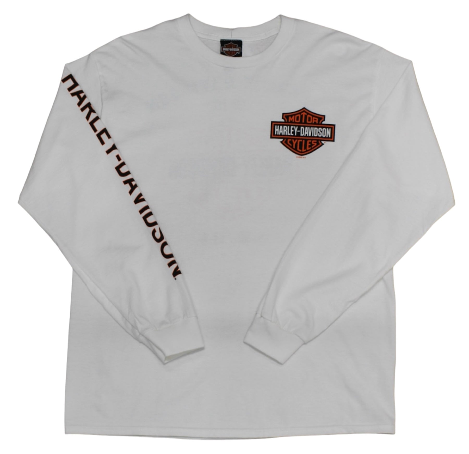 Souvenir L/S T-Shirt【White】Bar&Shield