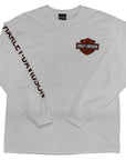 Souvenir L/S T-Shirt【White】Bar&Shield