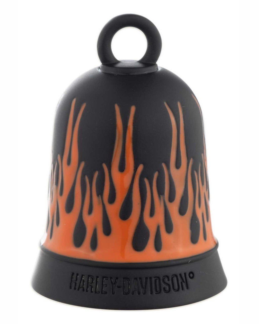 Harley-Davidson® Flames Engraved H-D Script Ride Bell, Orange & Black