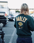 Champion x Harley-Davidson Fanatic Crew Neck Sweatshirt  Dark Green Champion