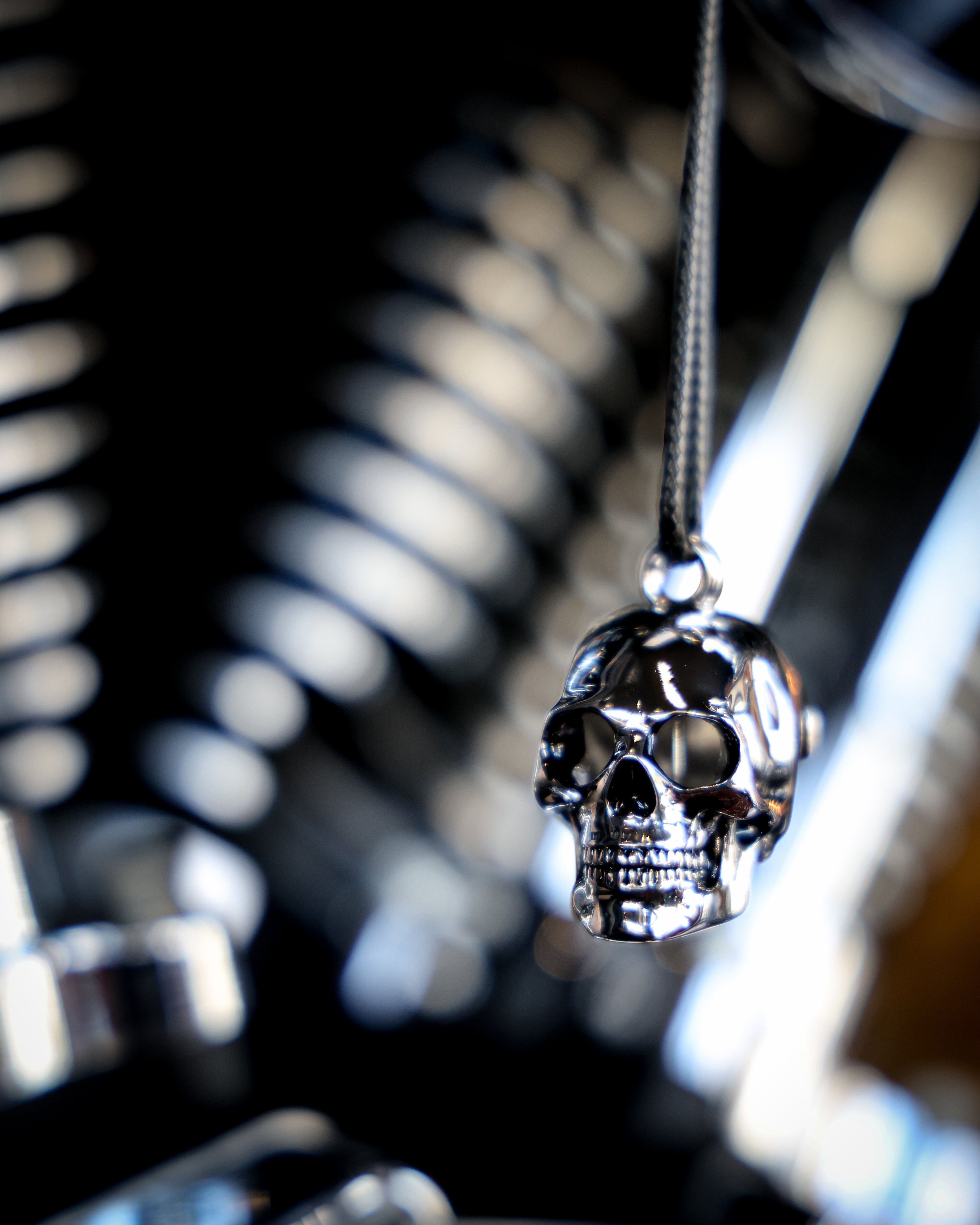 Harley-Davidson® H-D Skull Head With Shades Shaped Ride Bell - Silver Plating