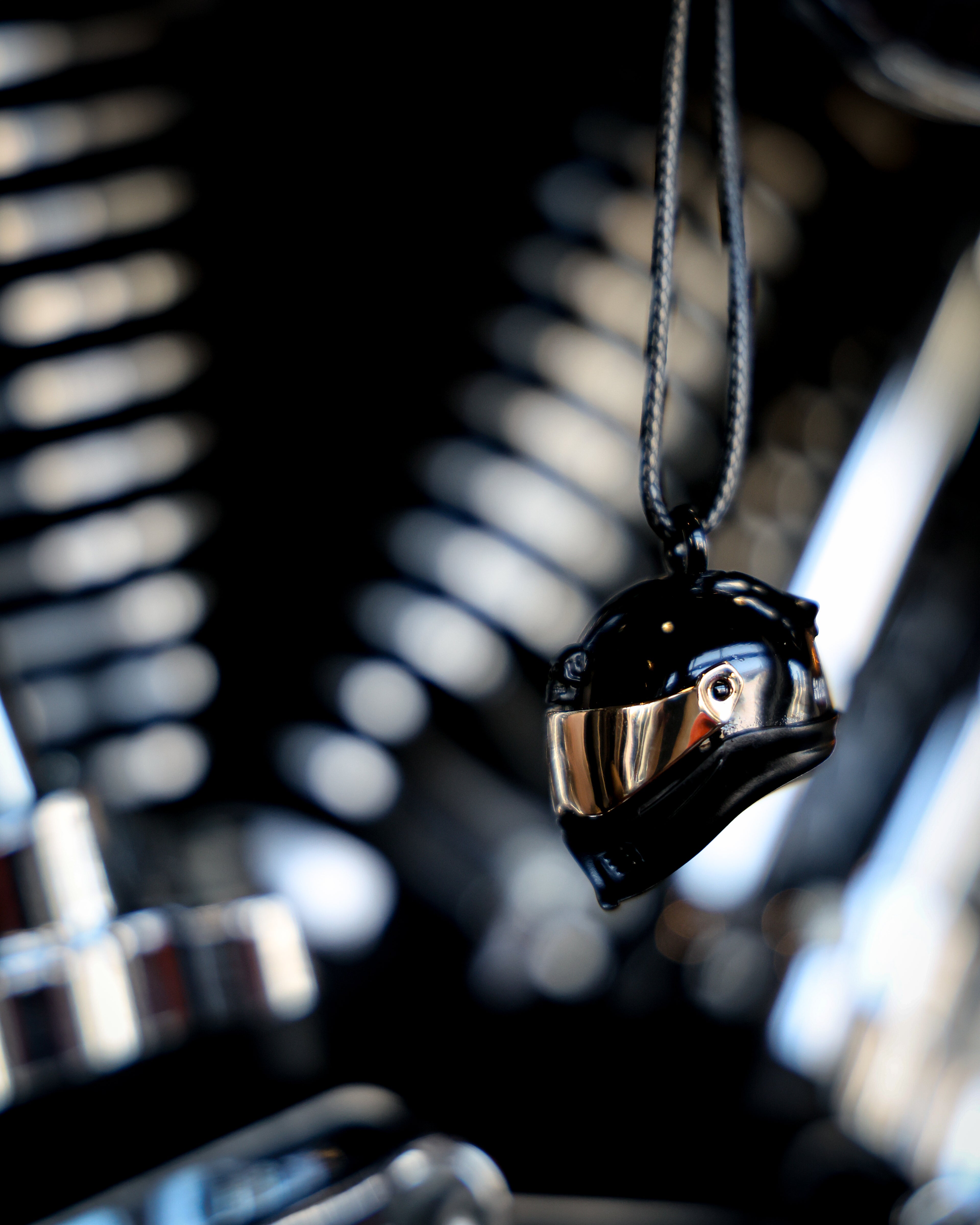 Harley-Davidson® Black Plated Skull Crowned Helmet Ride Bell, Black