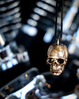 Harley-Davidson® Engraved Bar & Shield Skull Head Ride Bell, Gold Plated 34M00135
