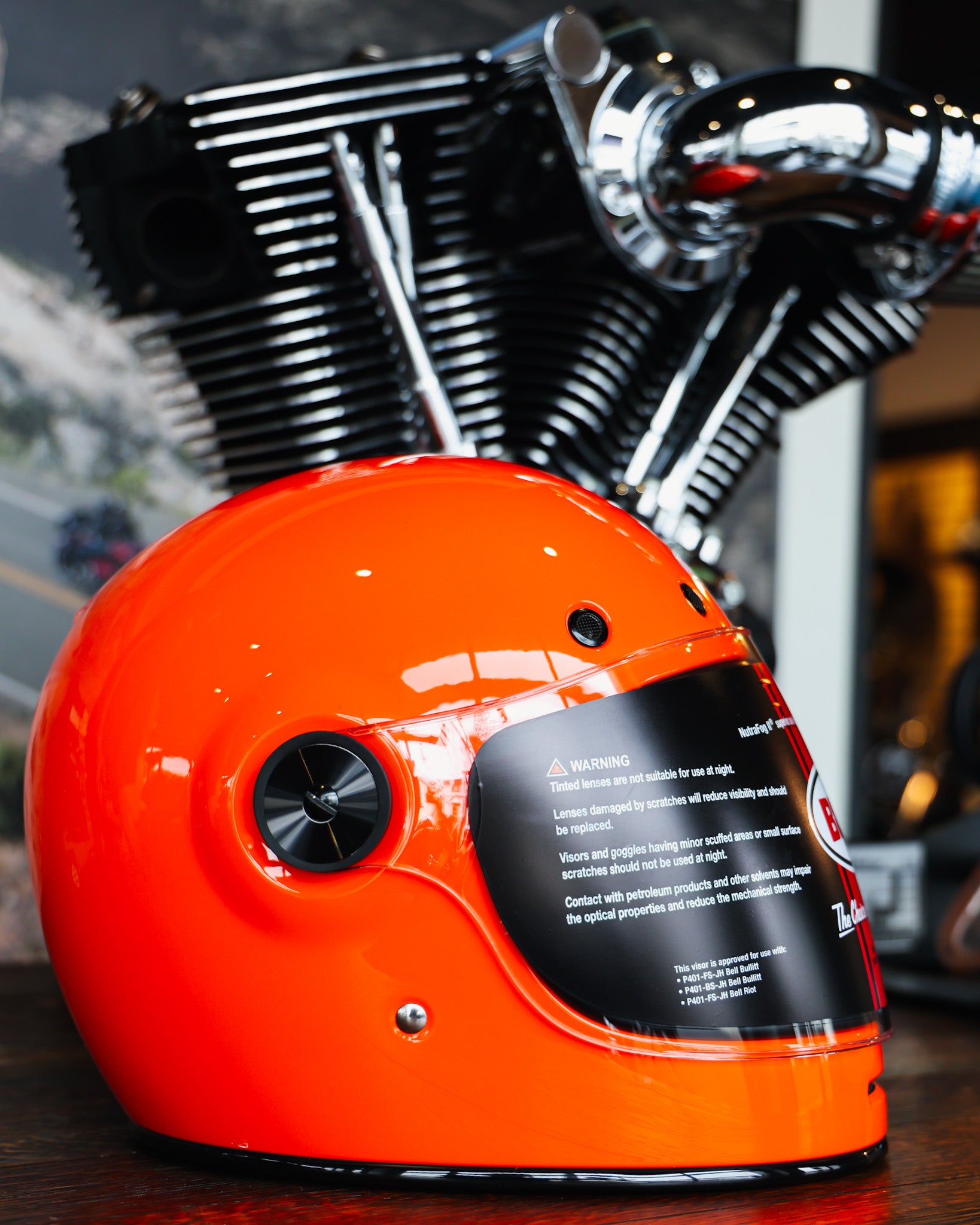 【Limited】BELL BULLITT CRF SOLID TANGERINE M size