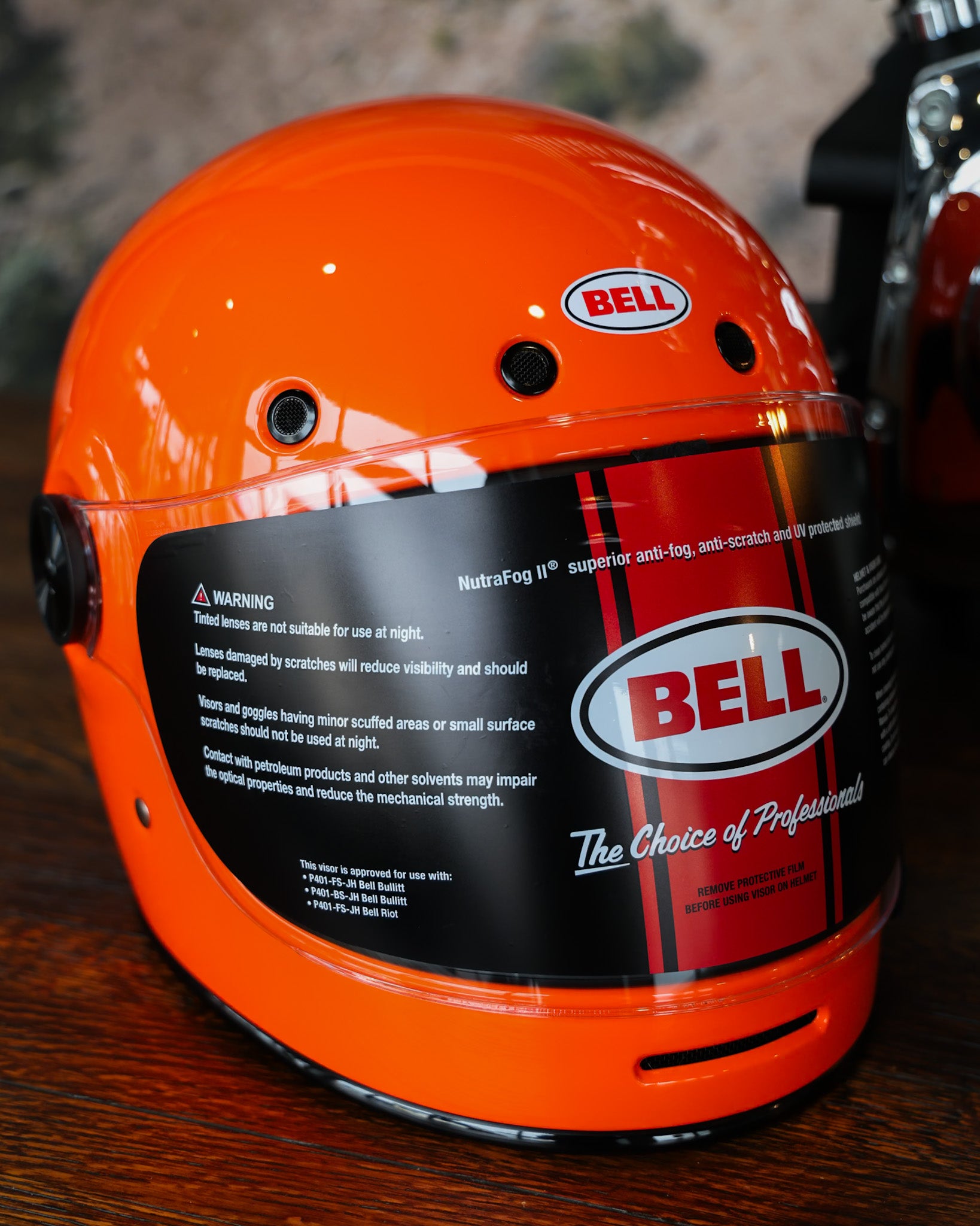 【Limited】BELL BULLITT CRF SOLID TANGERINE M size