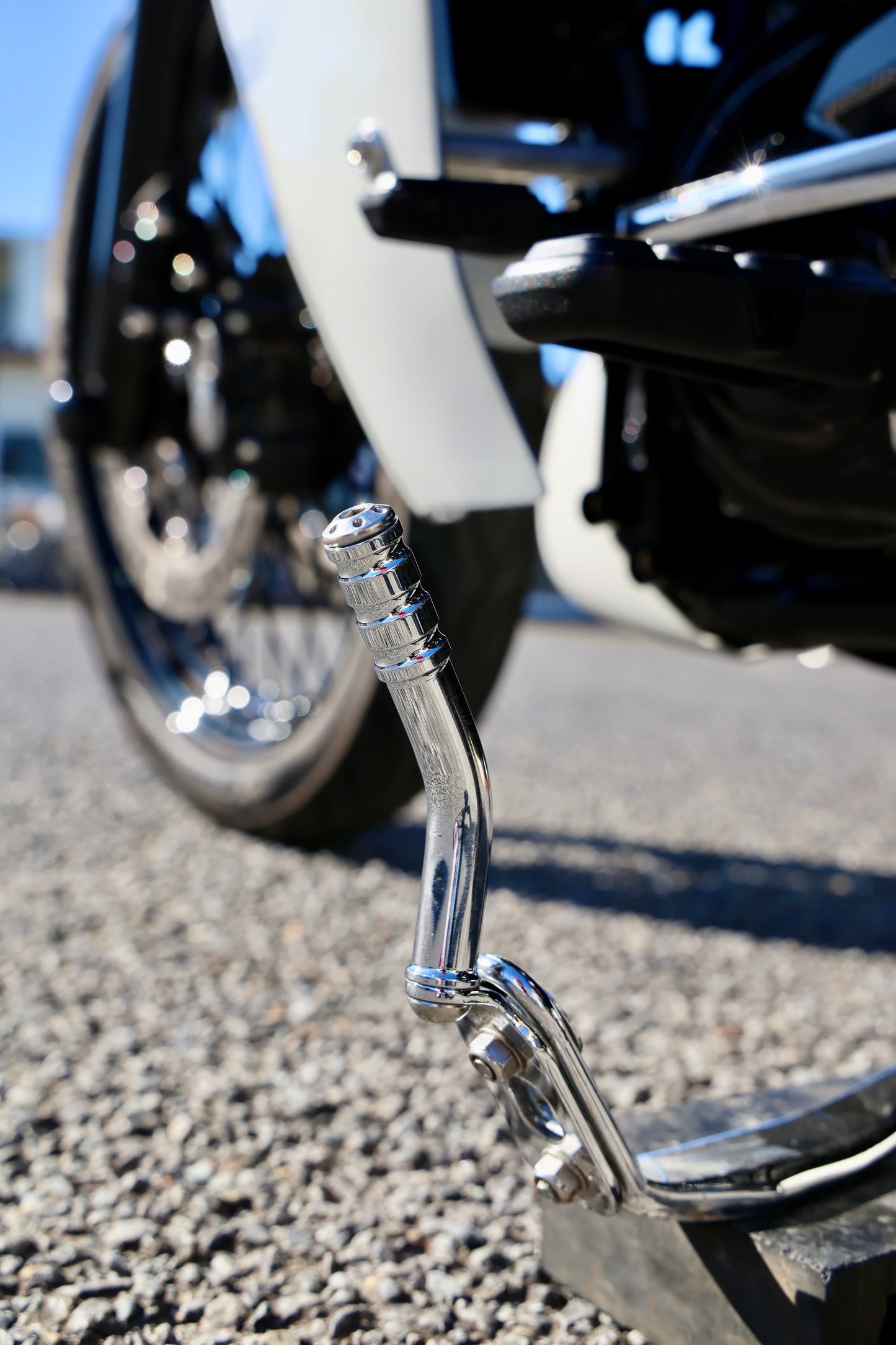 【DYNA】Side Stand Extension 一国 Cycle Works【CHROME PLATED】