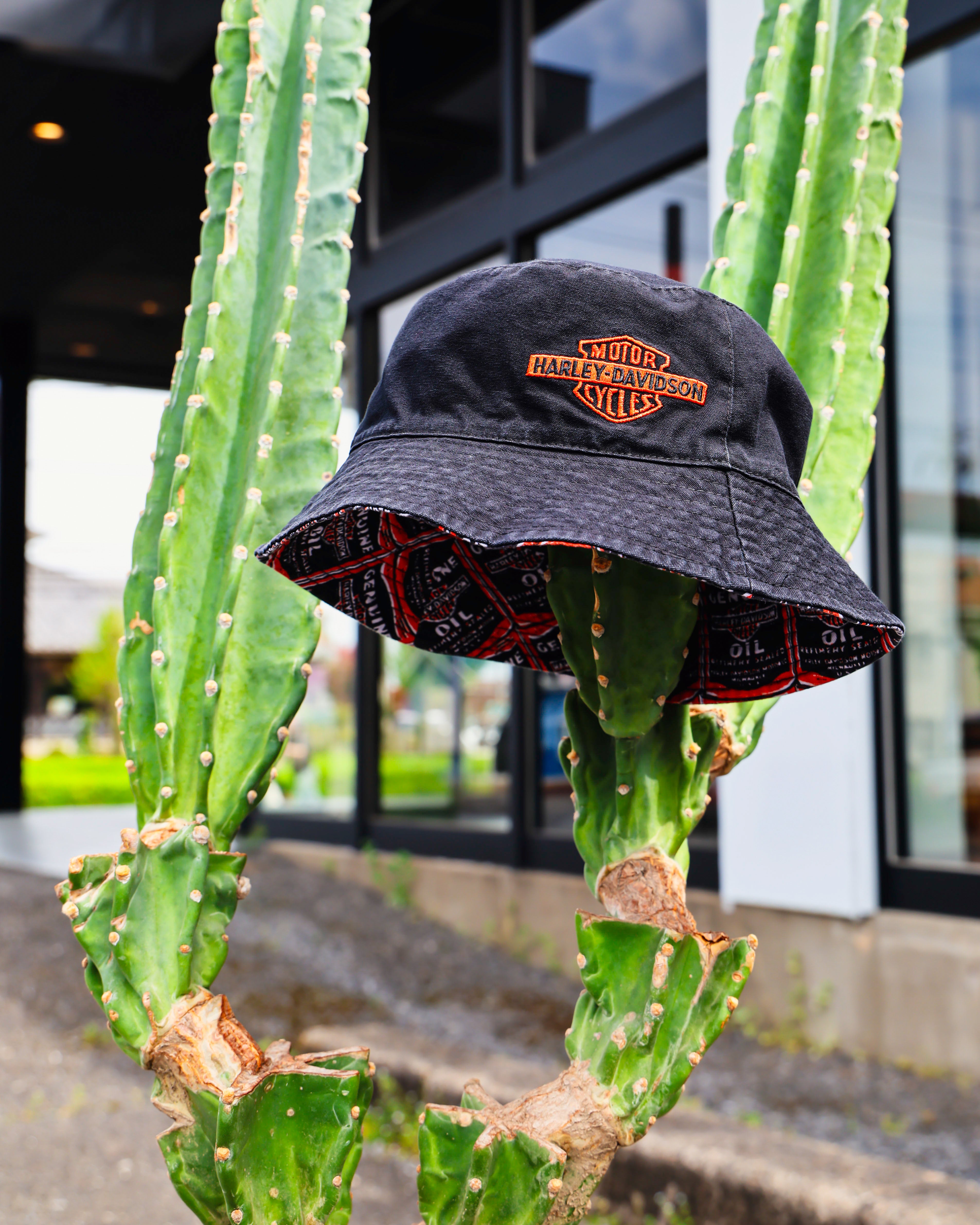 Harley-Davidson 1990年代もの　キャスケット　帽子 Harley-Davidson® H-D Essential Oil Can Reversible Bucket Hat
