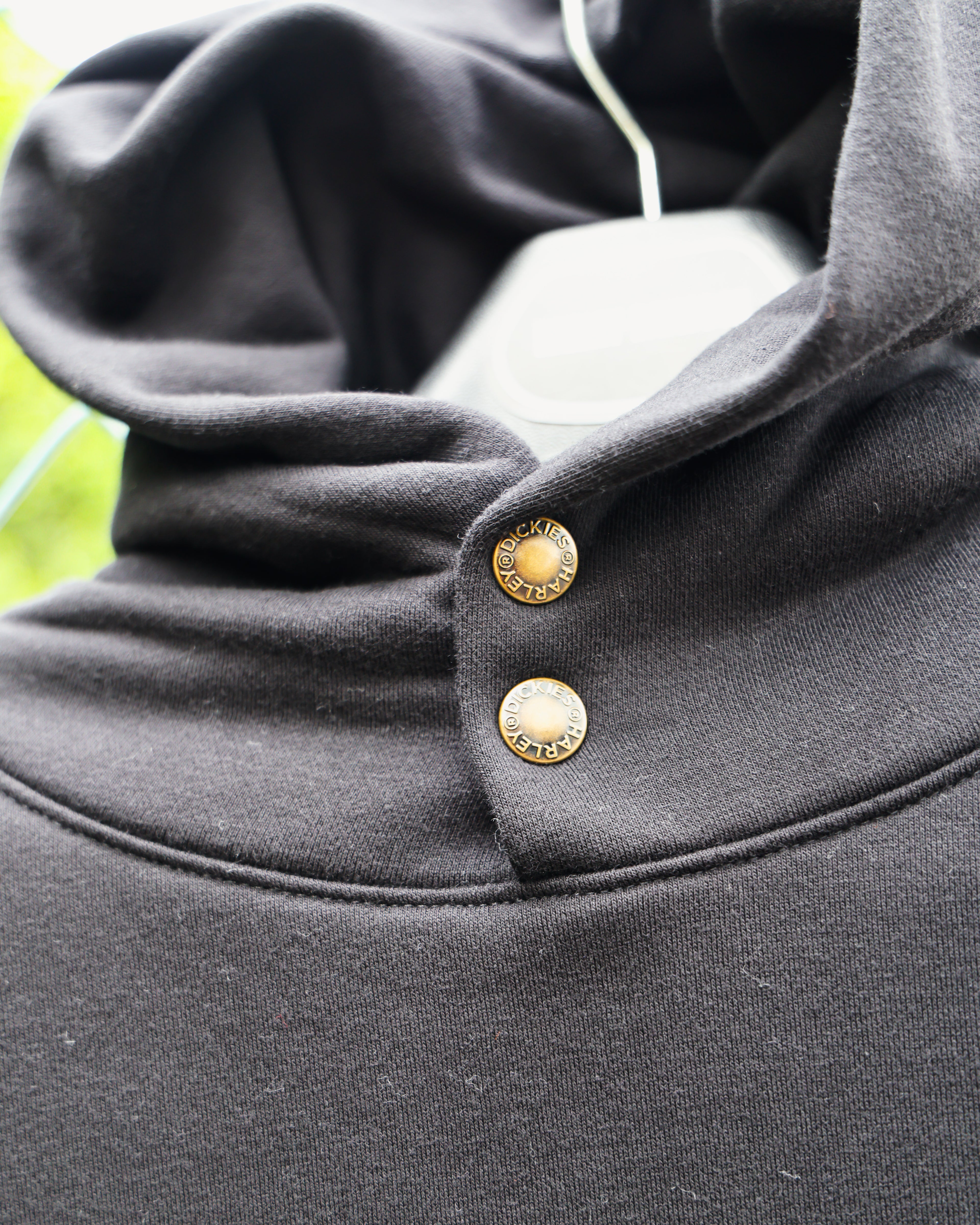 Dickies × H-D Winged Horseshoe Oversized Pullover Hoodie - Black