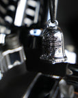 Silver Classic Bar & Shield Logo Ride Bell HRB013
