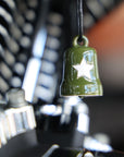 Green & White Star Ride Bell HRB076