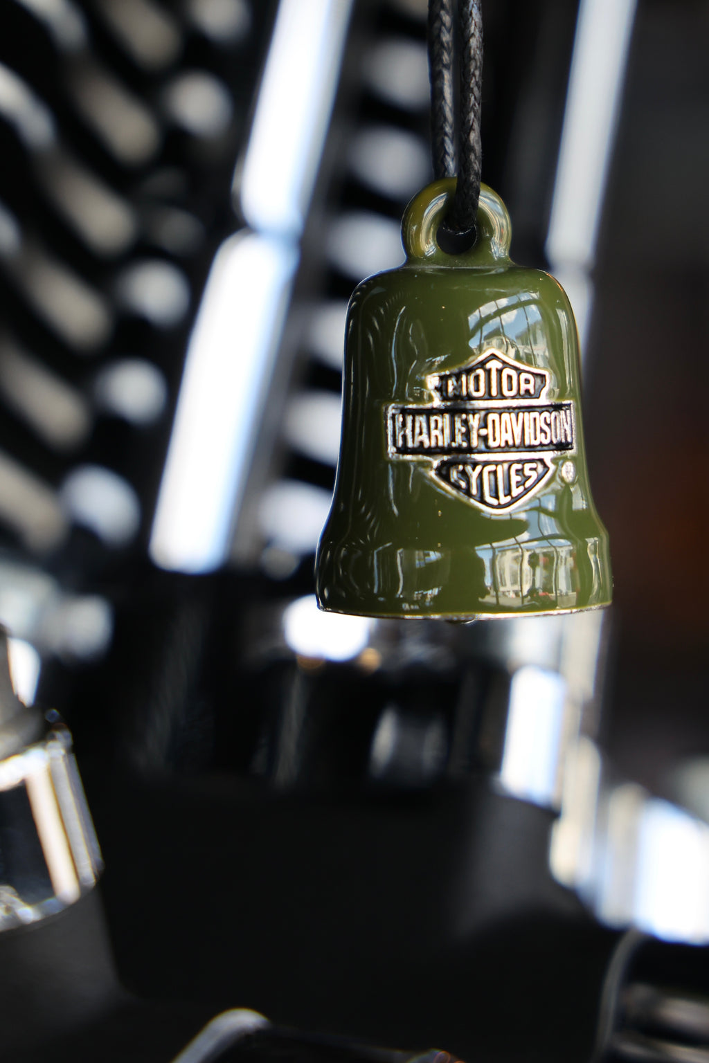 Green & White Star Ride Bell HRB076