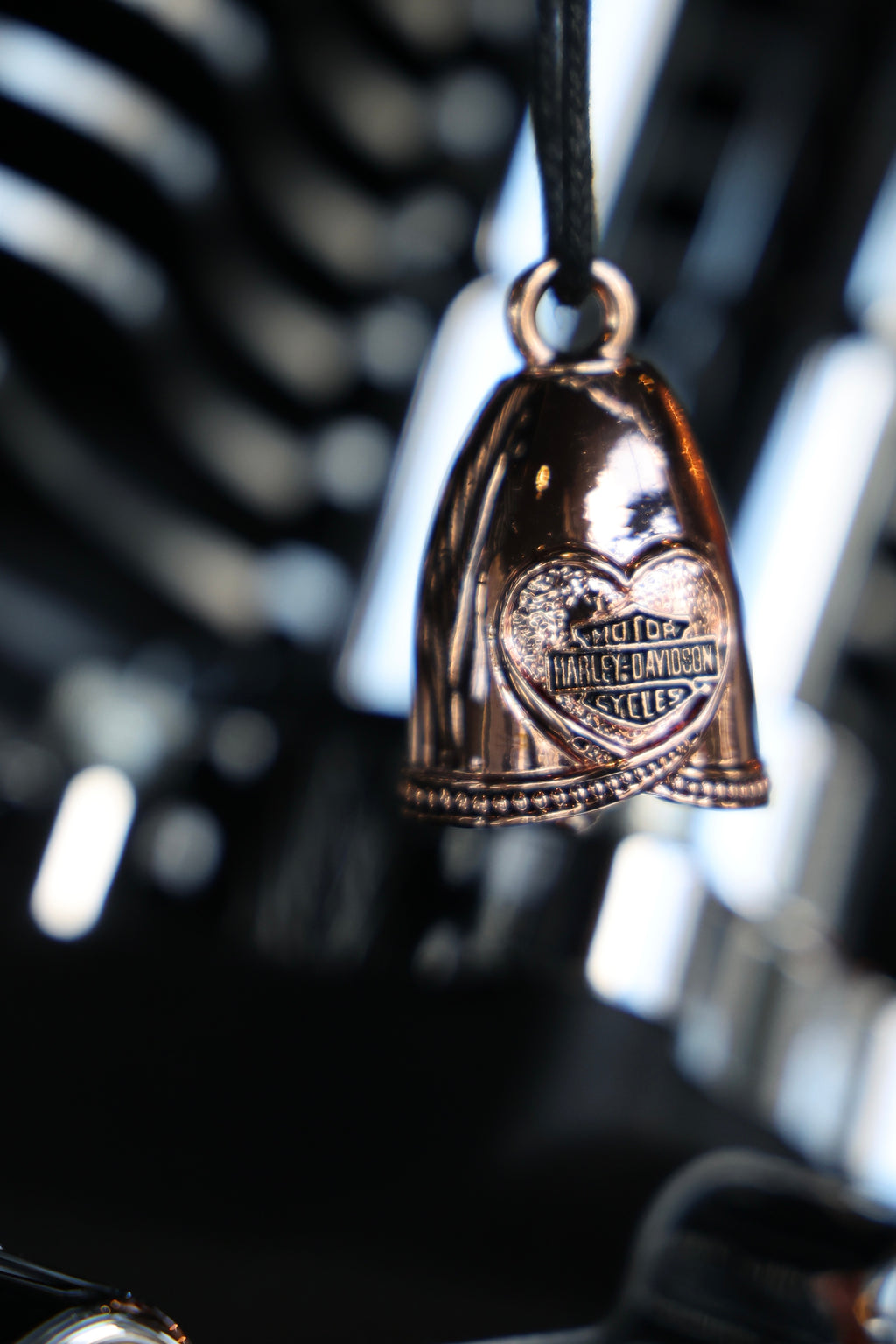 Rose Gold Heart Ride Bell HRB089