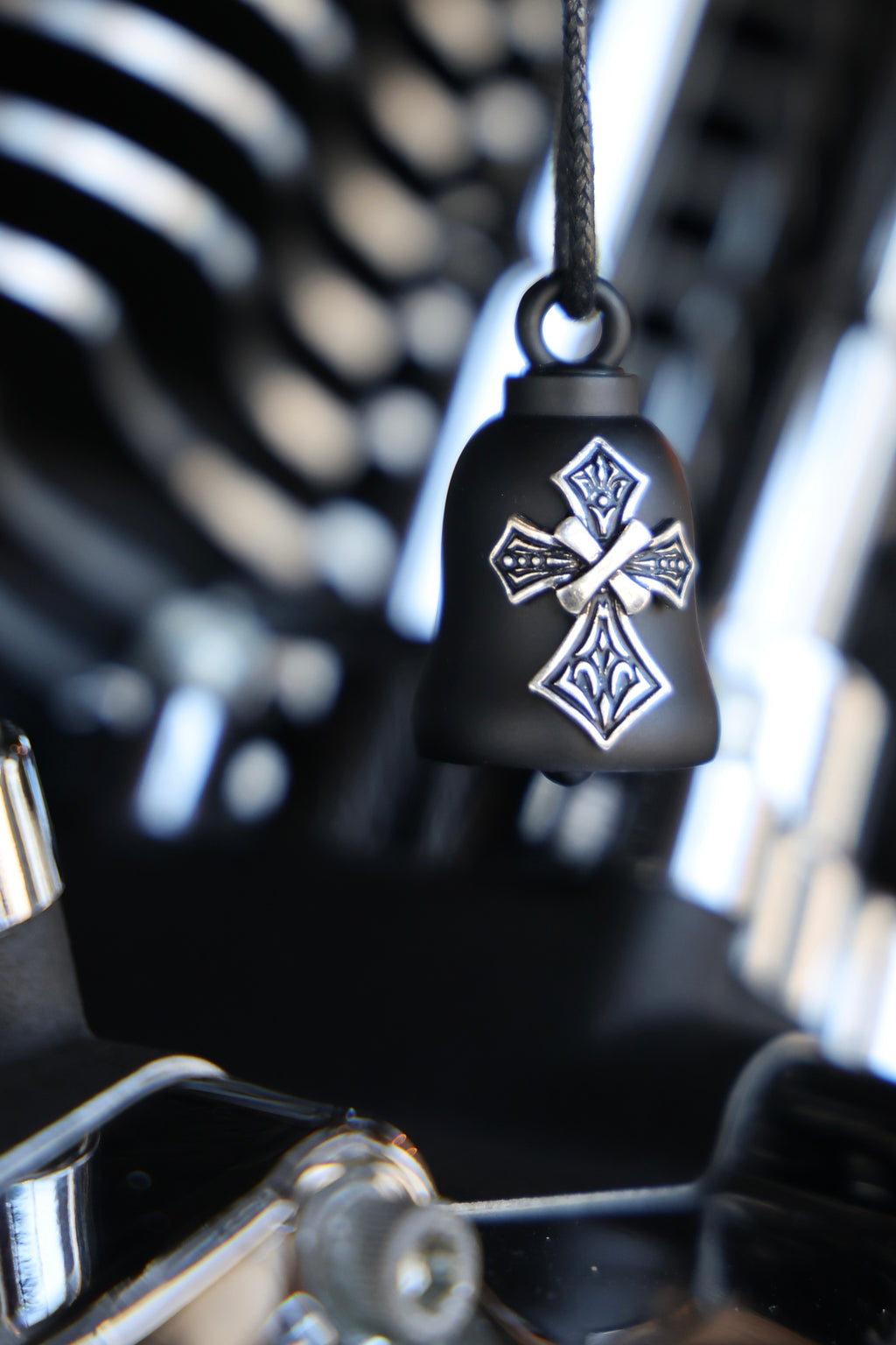 Tribal Cross Bar & Shield Ride Bell HRB075