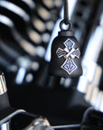 Tribal Cross Bar & Shield Ride Bell HRB075