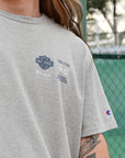 Champion x Harley-Davidson Fanatic Tee Grey Heather & Navy