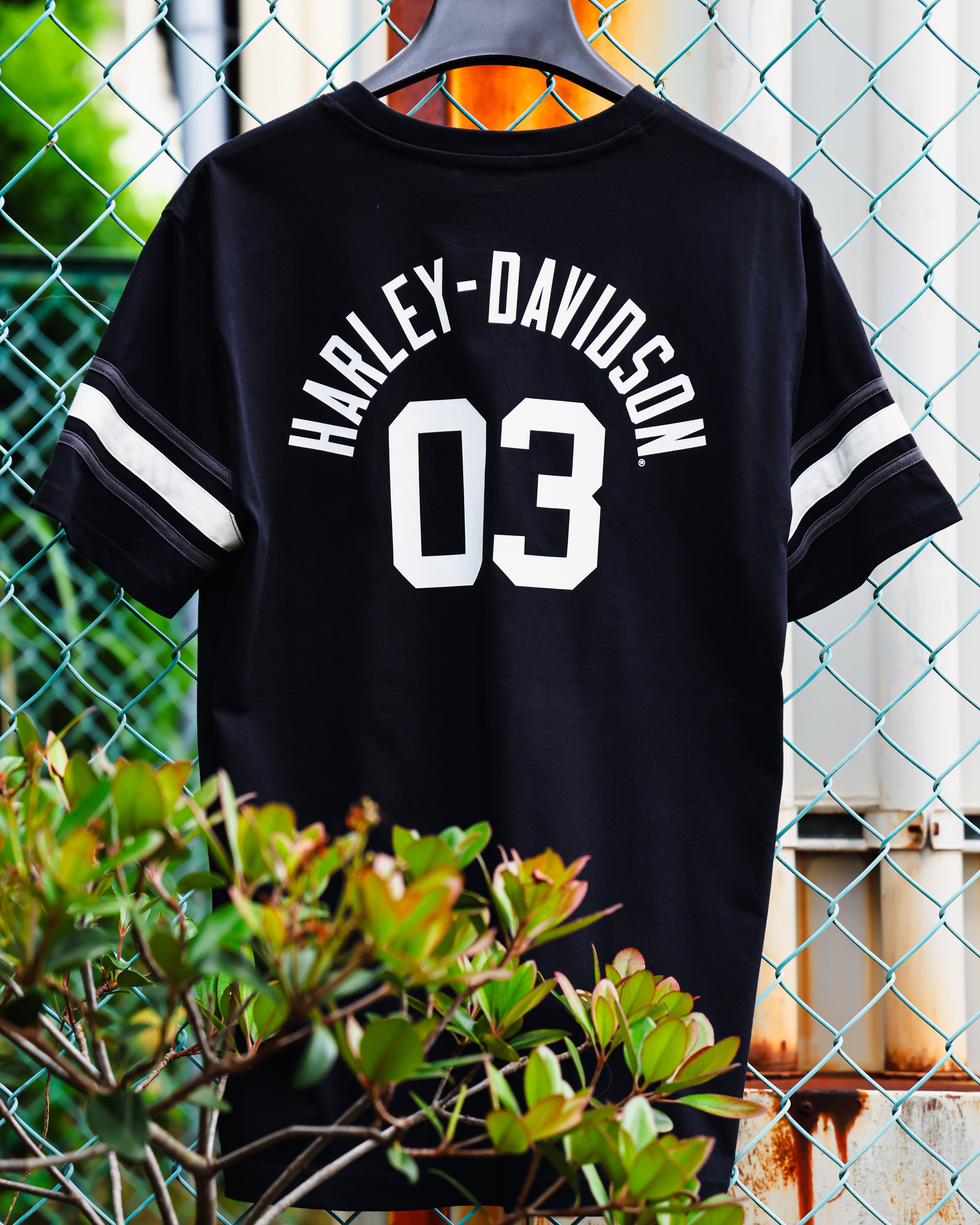 Harley-Davidson® Essential Sleeve Stripe '03 Tee Black