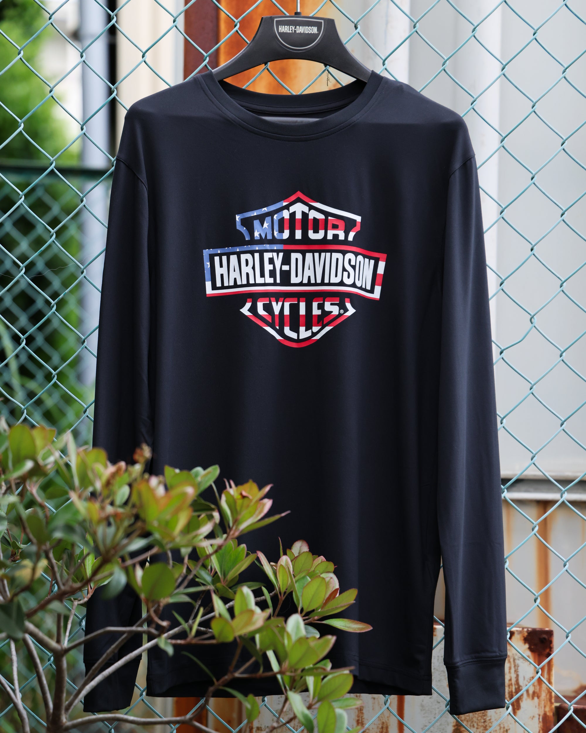 Harley-Davidson® Men's Stars &amp; Stripes Long Sleeve BK