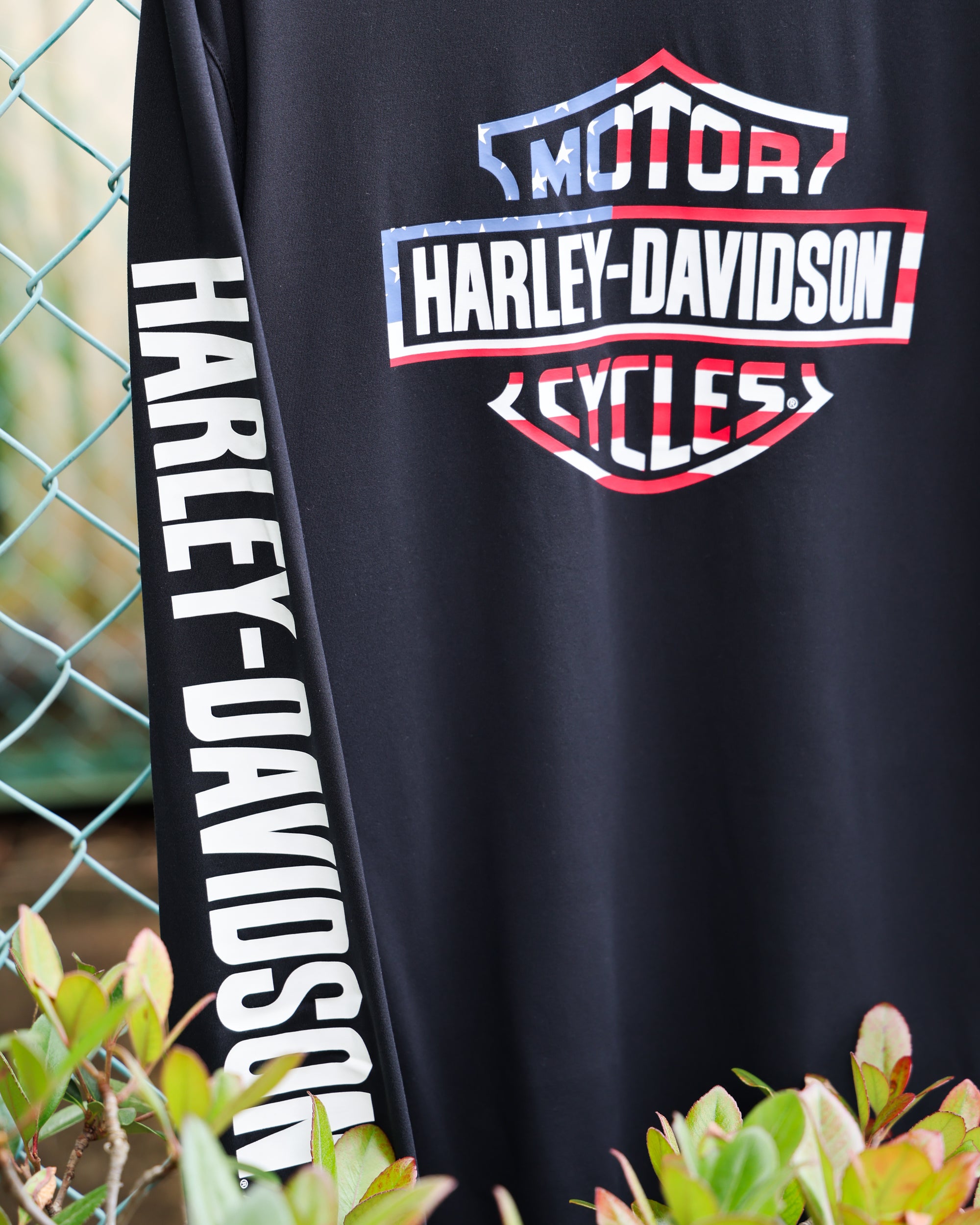 Harley-Davidson® Men's Stars &amp; Stripes Long Sleeve BK