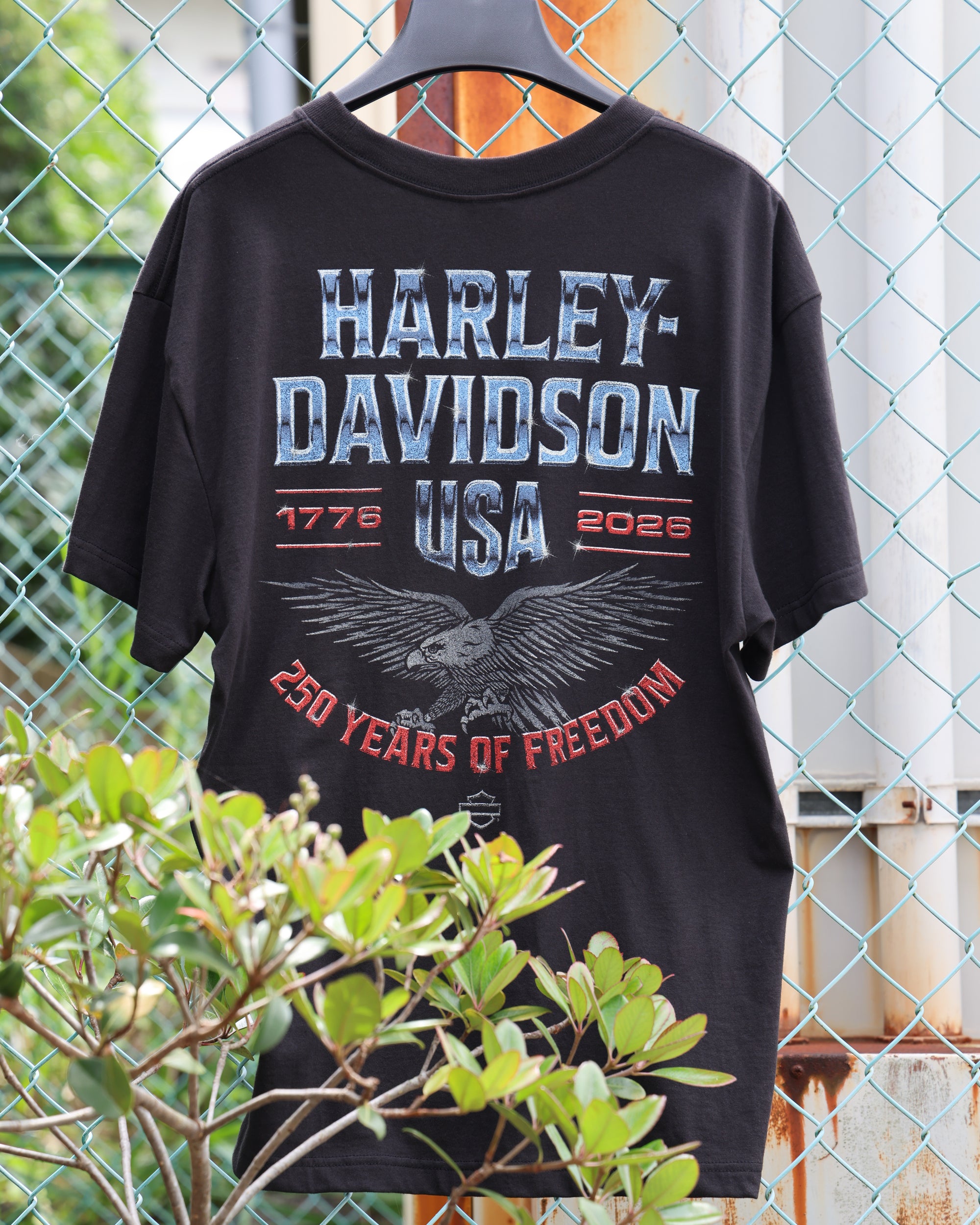 Harley-Davidson® Men's 250th Chrome Eagle Short Sleeve Tee