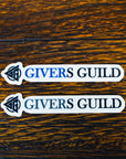 GIVERS GUILD Logo Sticker Gray＆Blue SET