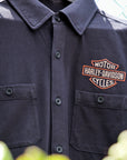 Harley-Davidson® Vintage Jersey Button-Up Harley Black【96187-26VM】