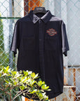 Harley-Davidson® Vintage Jersey Button-Up Harley Black【96187-26VM】