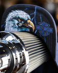 Harley-Davidson® Lightning Eagle Panhead Fitted Cap - Mood Indigo【97746-25VM】