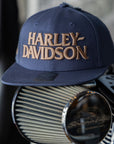 Harley-Davidson® Lightning Eagle Panhead Fitted Cap - Mood Indigo【97746-25VM】