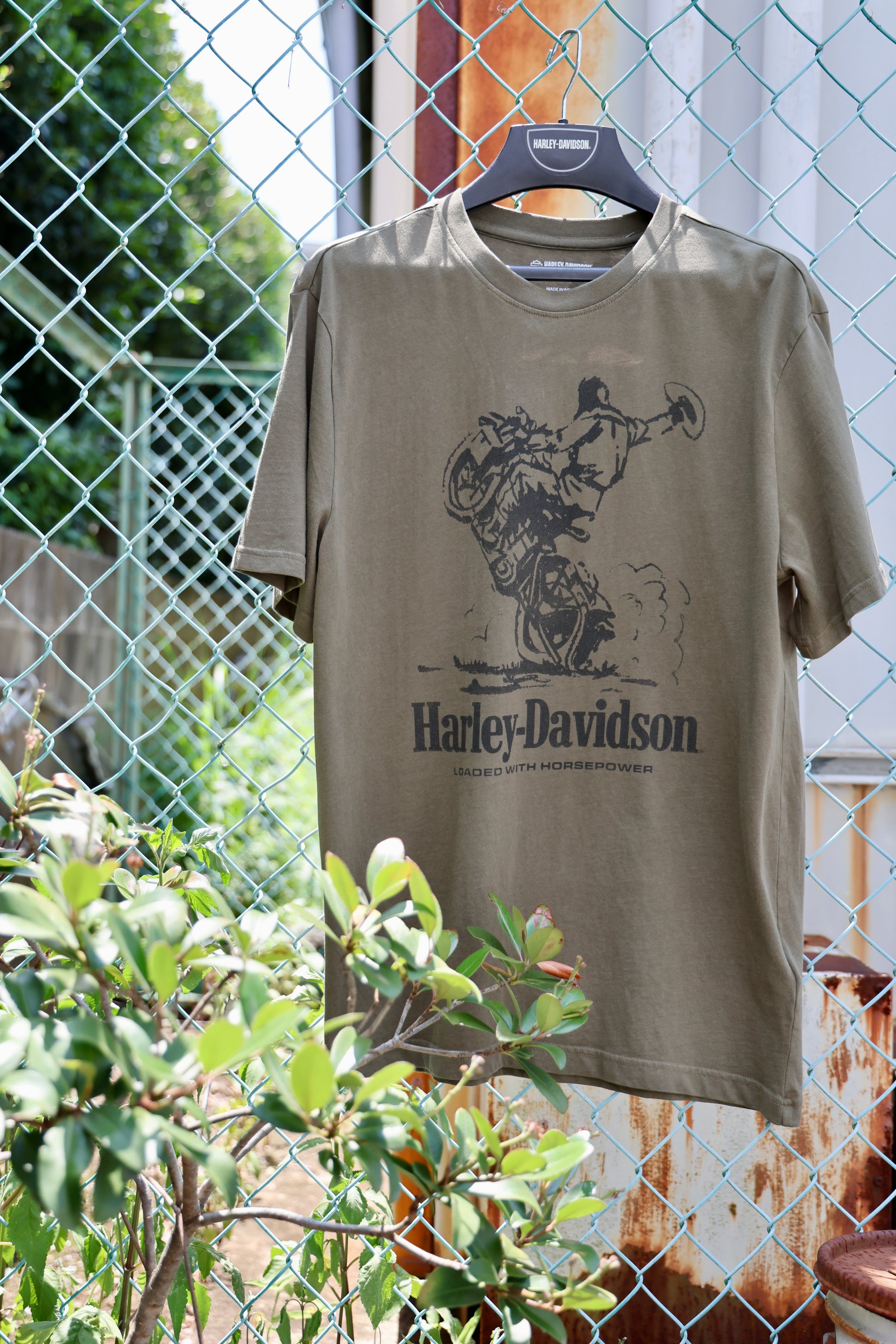 Harley-Davidson® Cowboy Graphic Green T-shirt