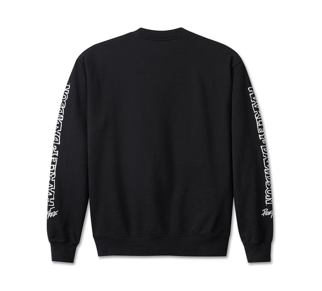 Willie G #1 Skull Sketch Crewneck Sweat Shirt