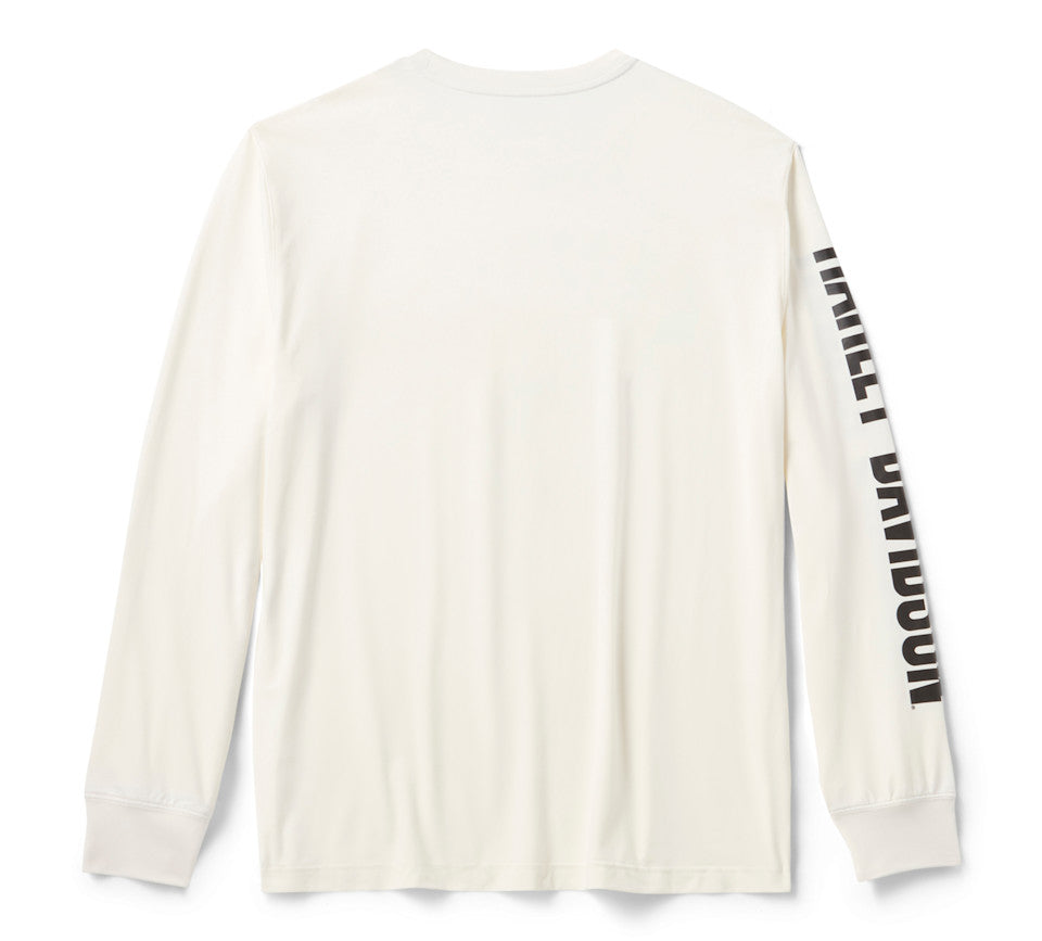Harley-Davidson® Men's Stars &amp; Stripes Long Sleeve WHT