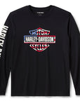 Harley-Davidson® Men's Stars & Stripes Long Sleeve BK