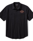 Harley-Davidson® Vintage Jersey Button-Up Harley Black【96187-26VM】